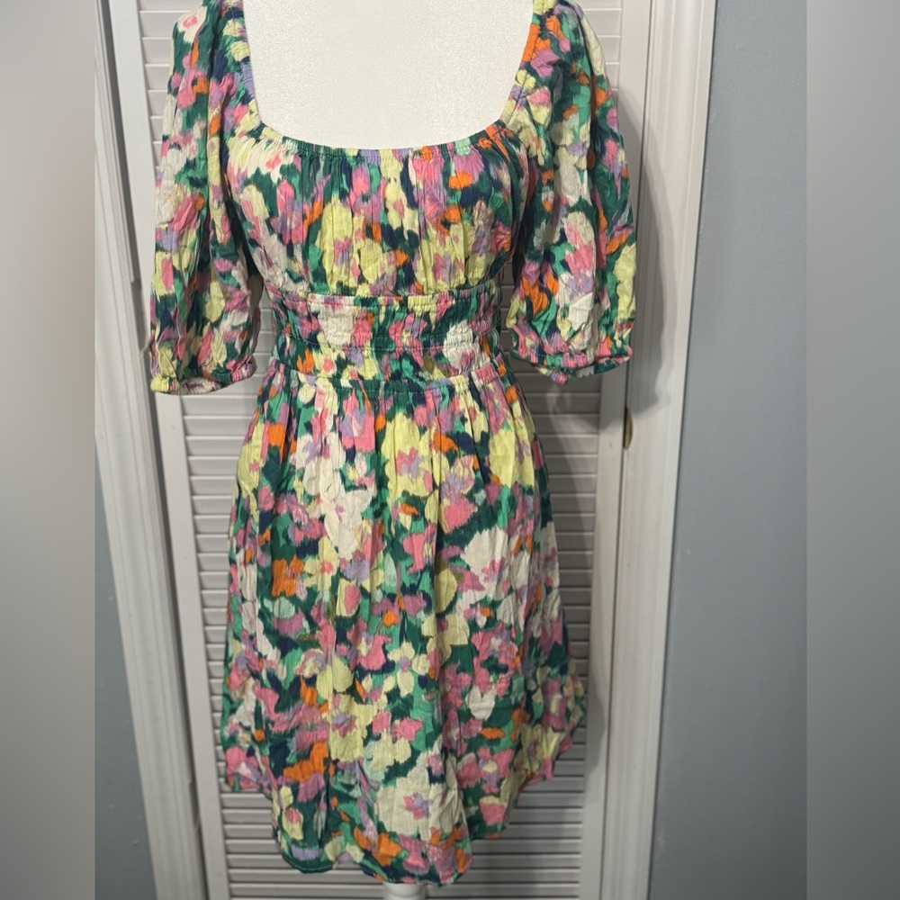 GAP Colorful Floral Midi Dress